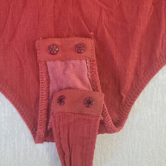Intimately Free People Deep Conversation bodysuit Terracotta Size small Feminine - Picture 9 of 15